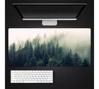 Niebla de la Selva Alfombrilla de Ratón XXL,Grand Mouse Pad Gaming 900x400x3mm,Mejora La Precisión y La Velocidad Alfombrilla Escritorio Antideslizante,Alfombrilla ratón Gaming para Ratón,Teclado