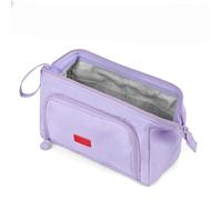 NIEBYI Estuches grandes para niñas, estuche para lápices súper grande para mujeres, estuche con cremallera para bolígrafos, organizador de papelería, estuche escolar duradero (morado)