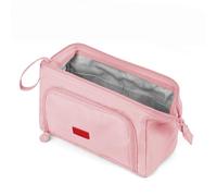 NIEBYI Estuches grandes para niñas, estuche para lápices súper grande para mujeres, estuche con cremallera para bolígrafos, organizador de papelería, estuche escolar duradero (rosa)