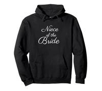 Niece of The Bride, Wedding & Bridal, Fuente de Escritura Blanca Sudadera con Capucha
