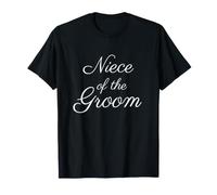Niece of The Groom, Wedding & Bridal, Fuente de Escritura Blanca Camiseta