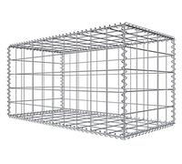 Niederberg Metall Gavión 100x50x50 cm - Malla 10x10 cm - Barrera Acústica Jardinera Elevada - Cesta Piedras Jaula Espiral - Galvanizado Caliente Rellenable - Alambre Acero Jardín Exterior Valla Muro