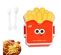 Niedliche Brotdose Auslaufsicher - Tragbare Lunchbox Mit Besteck Set, Lustiges Design Für Warme Speisen Snacks Salat | Praktische Mahlzeiten Box Von Zuhause Küche Schule Büro Arbeit Reisen Campin