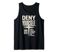 Niégate a ti Mismo Lucas9:23 Discipulado Cristiano Camiseta sin Mangas