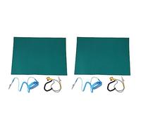NIEI 2 alfombrillas antiestáticas para reparación de teléfonos, almohadilla de soldadura con cable de ESD muñeca para reparación móvil alfombrilla de soldadura