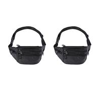 NIEI 2X hombres hombres multifunción de bolso pequeño de cinturón fresco, Negro