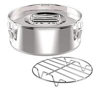 NIEI Flan Pan Mold, Flan Maker de Acero Inoxidable con Tapa - Flan Maker para Olla de 6 Cuartos