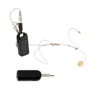 NIEI Mini auricular invisible de trigo montado en la cabeza, rendimiento de escenario, enseñanza, micrófono universal, micrófono inalámbrico de abeja pequeña