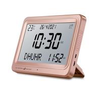 Niejgay Reloj Azan AutomáTico Mundial Digital 8 Sonidos de OracióN Azan Reloj de Pared y Escritorio IsláMico C