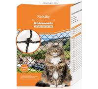 NieKilig Red para Balcon Gatos Reforzada, Red de Seguridad para Gatos para Balcón, Ventana y Terraza - Malla Protectora Gatos de Acero Inoxidable, Resistente a Mordeduras y Clima (1x3m