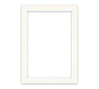 nielsen Conservation Passepartout 1,5 mm, formato exterior 50x70 cm para cuadros 40x60 cm, crema marfil blanco liso