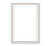 nielsen Conservation Passepartout 1,5 mm, formato exterior 50x70 cm para cuadros 40x60 cm, gris guijarro con estructura