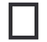 nielsen Conservation Passepartout 1,5 mm, tamaño exterior 40x50 cm para cuadros 30x40 cm, negro liso
