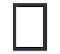 nielsen Conservation Passepartout 1,5 mm, tamaño exterior 50x70 cm para cuadros 40x60 cm, negro liso