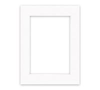 nielsen Conservation Passepartout 2,2 mm, tamaño exterior 30x40 cm para cuadros DIN A4, blanco polar con estructura
