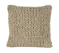 nielsen HOME Funda de cojín Marlin de Punto, 50x50cm, Arena, 100% algodón, de Punto, Oeko-Tex