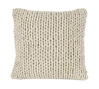 nielsen HOME Funda de cojín Marlin de Punto, 50x50cm, Blanco Crema, 100% algodón, de Punto, Oeko-Tex