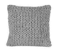 nielsen HOME Funda de cojín Marlin de Punto, 50x50cm, Gris Claro, 100% algodón, de Punto, Oeko-Tex