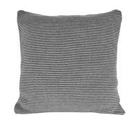 nielsen HOME Funda de cojín Punto Hila, 50x50cm, Gris Claro/Gris Oscuro, 100% algodón, Oeko-Tex