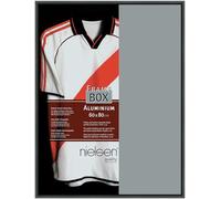 nielsen marco de camiseta, 60 x 80 cm, Aluminio, Negro mate, Marco para pósterpara colgaren formato vertical y apaisado, vidrio sintético irrompible, Framebox II