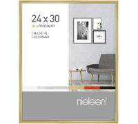 nielsen marco de fotos, 24 x 30 cm, Aluminio, Oro brillante, Marcopara colgaren formato vertical y apaisado, vidrio real, Pixel