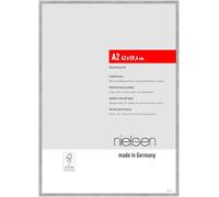 nielsen marco de fotos, 42 x 59,4 cm (A2), Aluminio, Plata mate, Marco para pósterpara colgaren formato vertical y apaisado, vidrio sintético irrompible, Atlanta