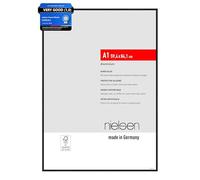 nielsen marco de fotos, 59,4 x 84,1 cm (A1), Aluminio, Negro mate, Marco para pósterpara colgaren formato vertical y apaisado, vidrio sintético irrompible, Atlanta
