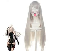 Nier: automata A2 Anime Bleach Ukitake Cosplay peluca larga recta resistente al calor pelo sintético disfraz de Halloween juego de roles pelucas