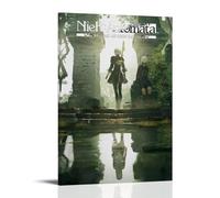 Nier AutomataOil Painting Lienzo de impresión impermeable y resistente a las manchas, adecuado para cualquier estilo decorativo de dormitorio, sala de estar, oficina, estilo marco, 20 x 30 cm