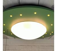 Niermann Standby Plafón Starlight con lámpara estrellada, verde