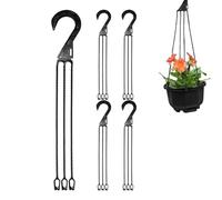 Niesel Acercamiento de la planta, gancho de plantas de interior | 5 ganchos de soporte para macetas de flores al aire libre - POT REST para plantas de interior, ganchos de techo para luces de