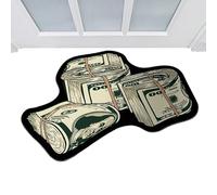 Niesel Alfombras estéticas para dormitorio - Alfombras para puertas 100 Dollar Bill Money Carpet | Alfombra de dinero Alfombra de área, para dinero de terciopelo suave, Alfombra cómoda