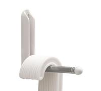 Niesel Apilador perchero, apilador organizador perchas, perchero de pared para lavandería | Clip ahorra espacio para tendedero de pared para el hogar, barra perchero retráctil