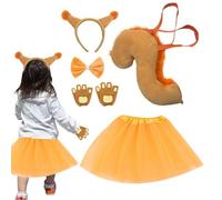 Niesel Disfraz De Ardilla Para Niños | Cosplay Realistas Para Halloween - Traje De Animal Completo Con Guantes - Para Navidad Pascua Teatro Escuela Espectáculos Cumpleaños Niños Cosplayer