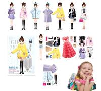 Niesel Libro de Vestir con Pegatinas para Niñas | Kits De Vestidos De Muñecas Magnéticas Princesas | Juego Educativo De Imitación Y Aprendizaje,Actividad para Cumpleaños Halloween Navidad