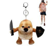 Niesel Llavero de animales de peluche - Simpático peluche para escritorio, perro para niños | para niños y niñas, bolsos, bolsos, mochilas, escritorios, mesas, casa, oficina, escuela, cumpleaños