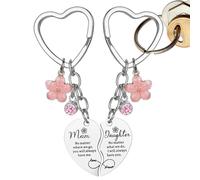 Niesel Llavero de corazón a juego | Llavero corazón para mujer | Colgante decorativo colgante para Navidad, día de la madre, cumpleaños