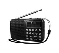 Niesel Radio Am/FM Portátil,Radios Portátiles Pequeñas Am/FM - Altavoz con Pantalla LED para Música, Oficina, Viaje y Ordenador Portátil