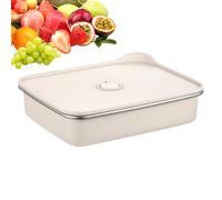 Niesel Recipiente para la conservación de alimentos, seguro para horno microondas hermético de acero | Contenedor de alimentos portátil, para uso diario en casa, familia, viajes, escuela al aire libre