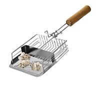 Niesel Recogedor de s para Gatos - Recogedor para De Gatos | Pala Metalica con Mango de Madera y Gancho para Limpieza de Mascotas en Interiores Accesorio para Jaula