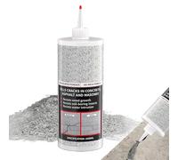 Niesel Reparador de grietas de hormigón, estuco para reparación de hormigón, impermeable, relleno granular grietas, acera, para piedra, terraza, interior, exterior, suelo, patio, porche