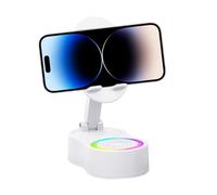 Niesel Soporte Para Teléfono Con Altavoz | Soporte Inductivo Con Luz Para Audio - Base Sonora Para Tablet Para Escuchar Música Video Streaming Live Grabar Ver TV