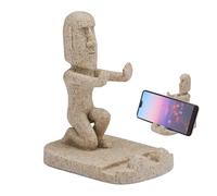 Niesel Soporte para teléfono con Estatua, Soporte para teléfono de Resina - Soporte de Resina ' de Pascua,Divertida decoración de Mesa, Soporte para Smartphone para Ver vídeos