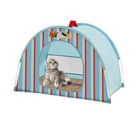 Niesel Tienda para gatos al aire libre - Tienda impermeable para gatos y perros | Casa para mascotas lavable y plegable con ventilación, para cachorros, perros pequeños y conejos, uso interior y