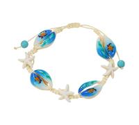 Niesel Tobilleras de playa para mujer, ajustable, impermeable, con conchas marinas, joyería de playa, moda para mujer, productos elegantes hechos a mano para festivales, cruceros, fiestas, Refer to