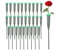 Niesel Tubos de flores, 30 unidades de recipientes de agua verdes para floristería, accesorios para el cuidado de las plantas para brotes, estambres, soporte, manualidades, raíces, lirios