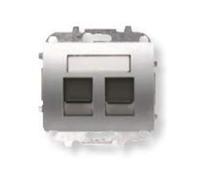 Niessen - 8418.2tt tapa 2 conector con persiana olas titanio Ref. 6520535348