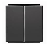 Niessen 8511 TECLA Doble INT/CONM NS, Negro Soft