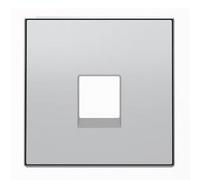 Niessen 8517 PL - Tapa Toma para teléfono, 6 contactos, Color Plata