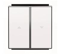 Niessen 8544 BL - Tecla pulsador para persianas, Color Blanco